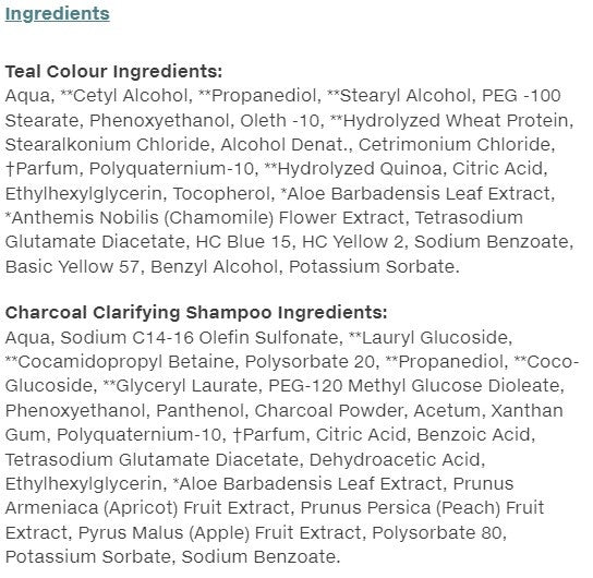 Tints of Nature, Bold Colours, Semi-Permanent Hair Colour, Teal, 2.46 fl oz