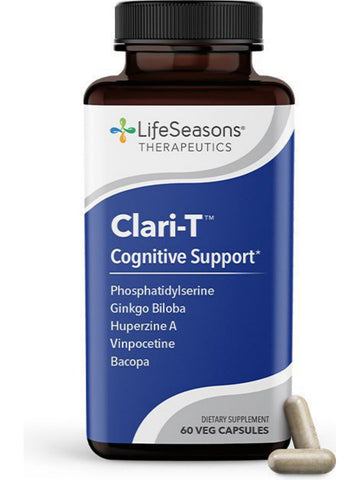 LifeSeasons, Clari-T Cognitive Support, 60 Vegetarian Capsules