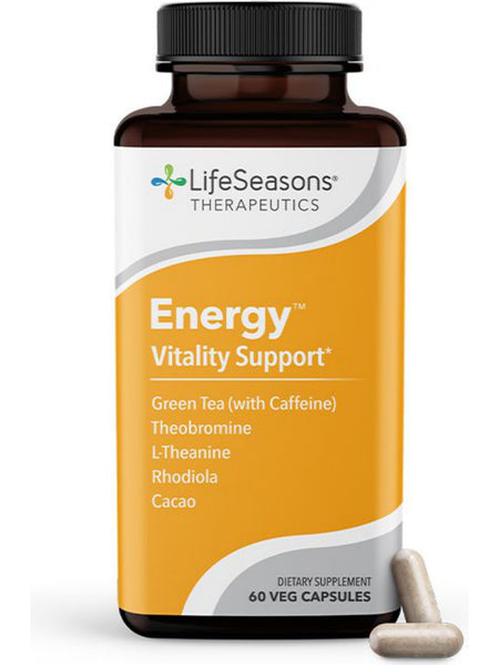 LifeSeasons, Energy Vitality Support, 60 Vegetarian Capsules