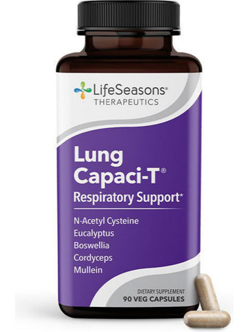 LifeSeasons, Lung Capaci-T Respiration Support, 90 Vegetarian Capsules