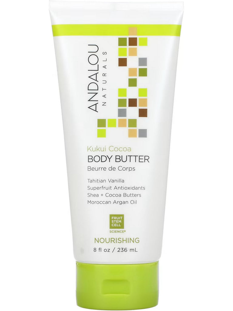 Andalou Naturals, Nourishing Kukui Cocoa Body Butter, 8 fl oz