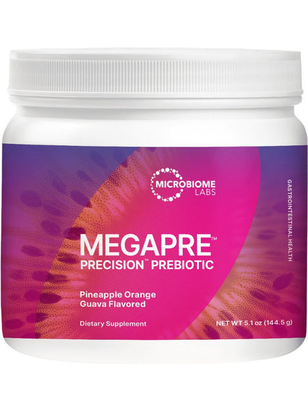 Microbiome Labs, MegaPre, Precision Prebiotic, Pineapple Orange Guava, 5.1 oz