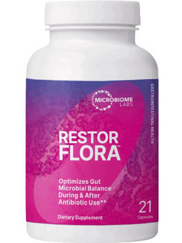 Microbiome Labs, RestorFlora, 21 Capsules