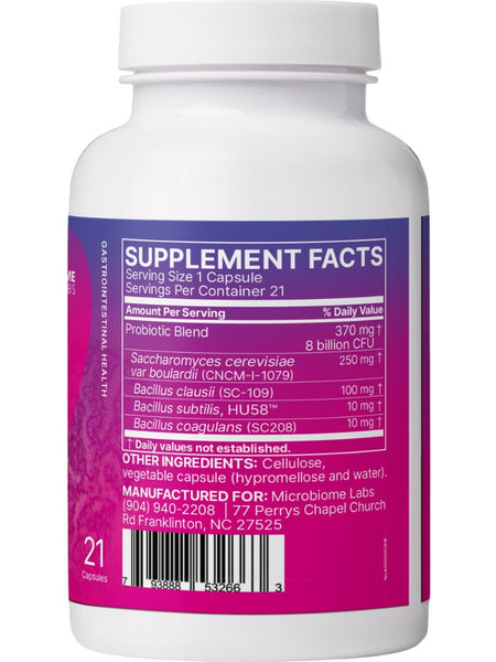 Microbiome Labs, RestorFlora, 21 Capsules