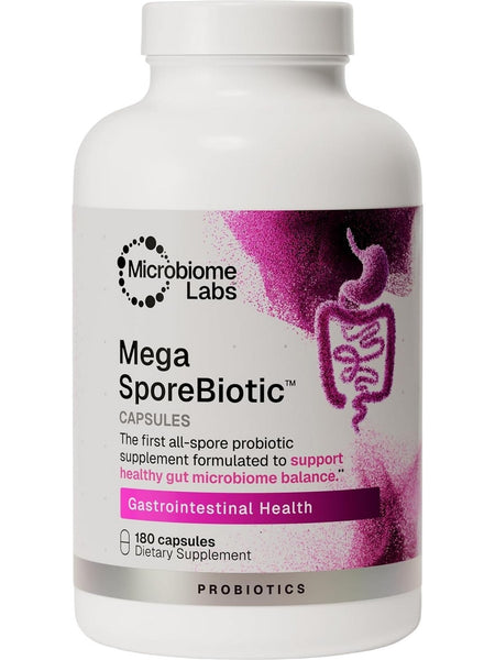Microbiome Labs, MegaSporeBiotic, 180 Capsules