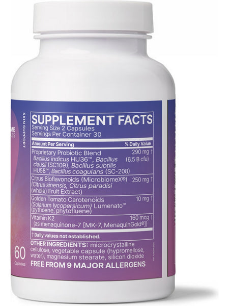 Microbiome Labs, Serene Skin, 60 Capsules