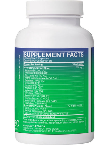 Microbiome Labs, DigestMate, 120 Capsules