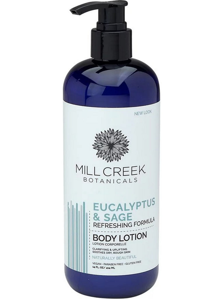 Mill Creek Botanicals, Eucalyptus & Sage Lotion, 14 fl oz