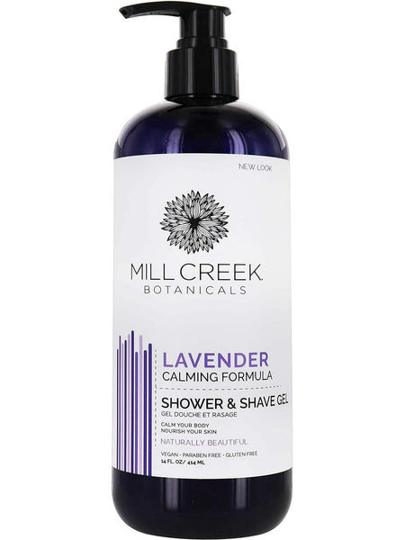 Mill Creek Botanicals, Lavender Shower & Shave Gel, 14 fl oz