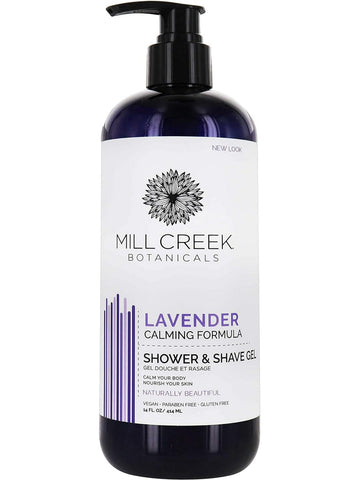 Mill Creek Botanicals, Lavender Shower & Shave Gel, 14 fl oz