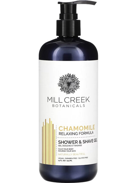 Mill Creek Botanicals, Chamomile Shower & Shave Gel, 14 fl oz