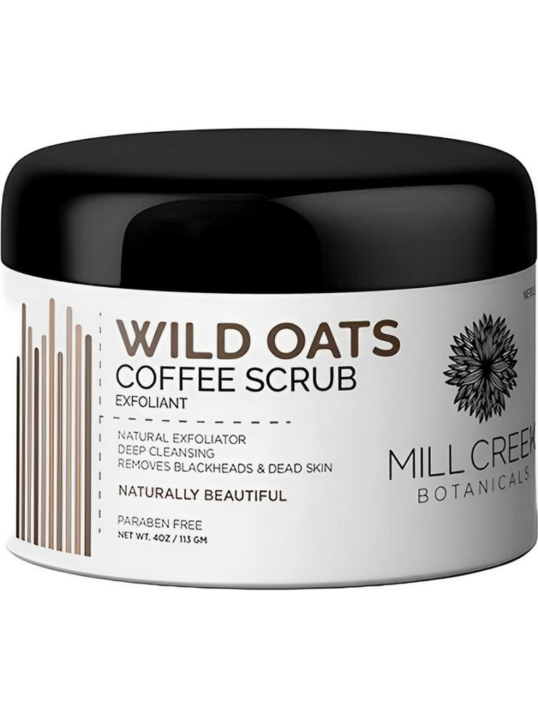 Mill Creek Botanicals, Wild Oats Coffee Scrub, 4 oz