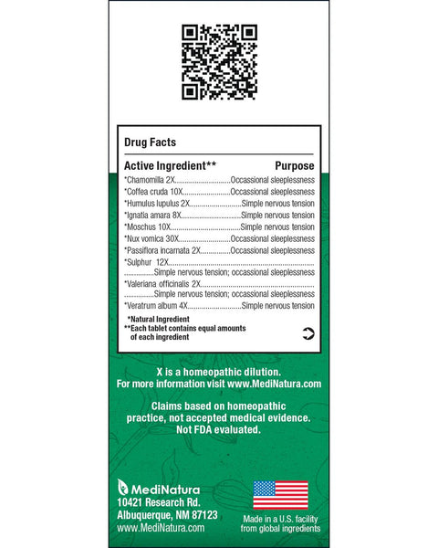 MediNatura, BHI, Calming, 100 Tablets