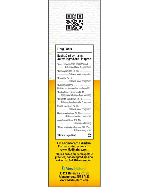 MediNatura, ReBoost Decongestion, Nasal Spray, 0.68 fl oz