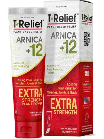 MediNatura, T-Relief Extra Strength Pain Relief Gel, 3 oz