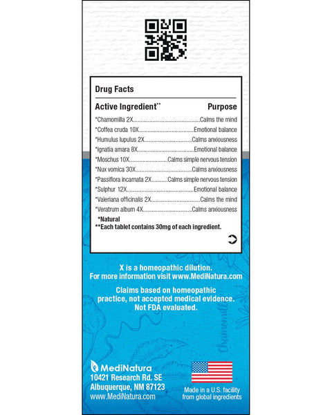 MediNatura, WellMind Calming, 100 Tablets