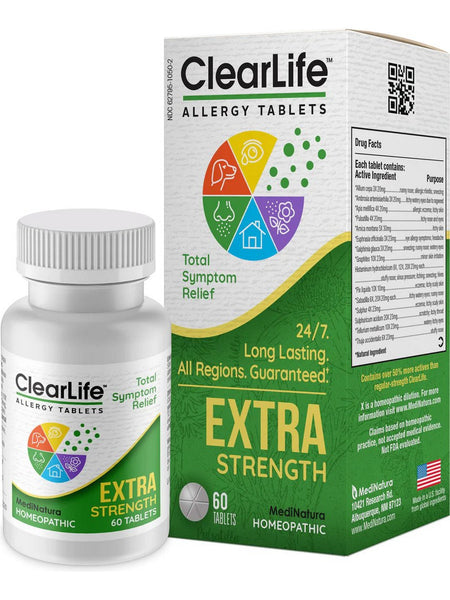 MediNatura, ClearLife, Extra Strength, 60 Tablets