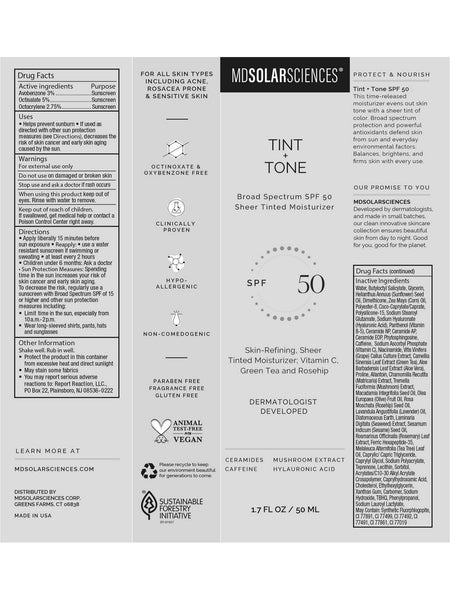 MDSolarSciences, Tint + Tone SPF 50, 1.7 fl oz