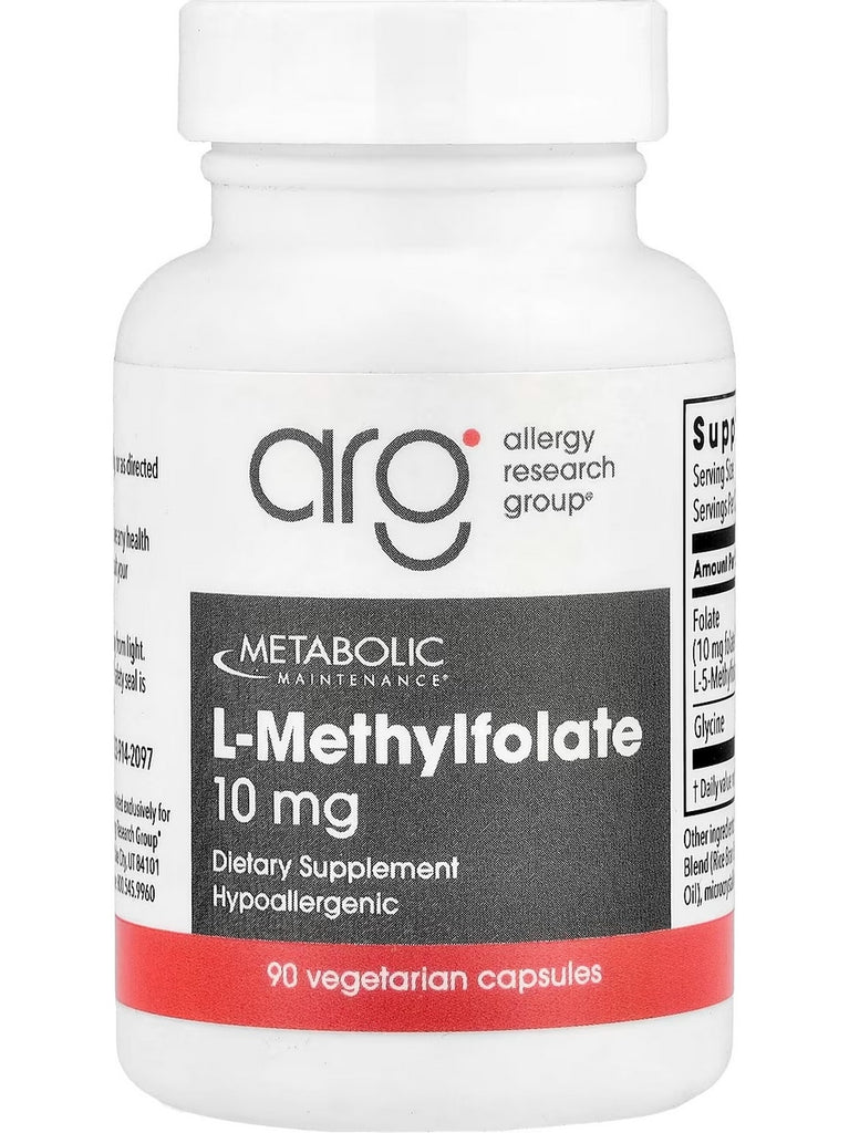 Metabolic Maintenance, L-Methylfolate, 10 mg, 90 Vegetarian Capsules