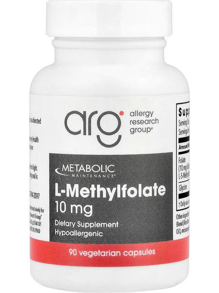Metabolic Maintenance, L-Methylfolate, 10 mg, 90 Vegetarian Capsules