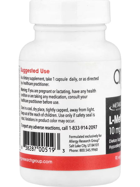 Metabolic Maintenance, L-Methylfolate, 10 mg, 90 Vegetarian Capsules