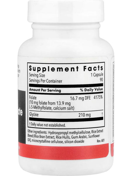 Metabolic Maintenance, L-Methylfolate, 10 mg, 90 Vegetarian Capsules