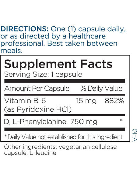 Metabolic Maintenance, D, L-Phenylalanine 750 mg, 60 capsules