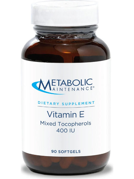 Metabolic Maintenance, Vitamin E Mixed Tocopherols 400 IU, 100 softgels