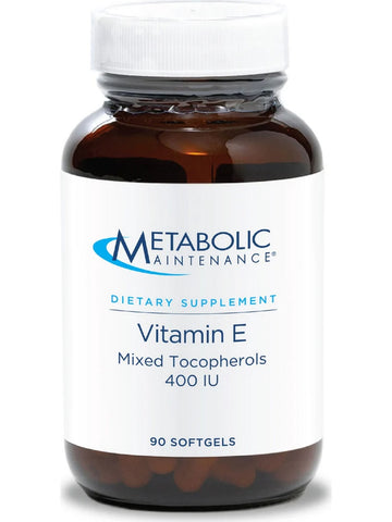 Metabolic Maintenance, Vitamin E Mixed Tocopherols 400 IU, 100 softgels