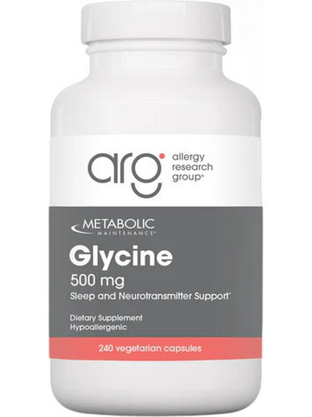 Metabolic Maintenance, Glycine, 500 mg, 240 Vegetarian Capsules