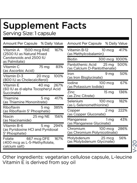 Metabolic Maintenance, Little One® Children's Multivitamin (6 to 12 yrs.), 90 capsules