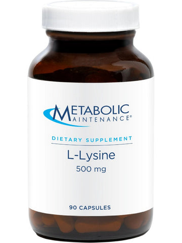 Metabolic Maintenance, L-Lysine, 500 mg, 90 Capsules