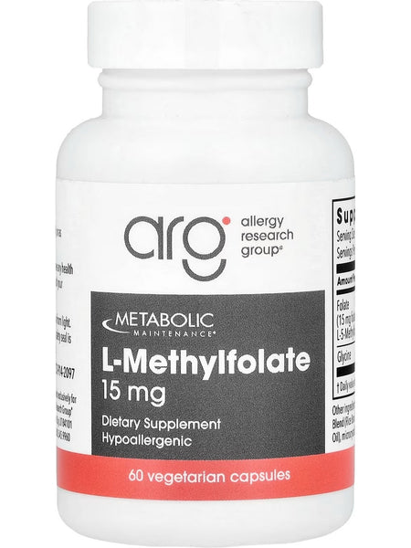 Metabolic Maintenance, L-Methylfolate, 15 mg, 60 Vegetarian Capsules