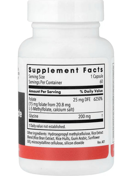 Metabolic Maintenance, L-Methylfolate, 15 mg, 60 Vegetarian Capsules