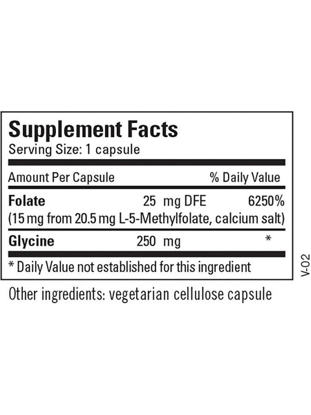 Metabolic Maintenance, L-Methylfolate 15 mg, 60 capsules