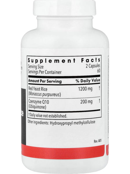 Metabolic Maintenance, Red Yeast Rice with CoQ10, 120 Vegetarian Capsules