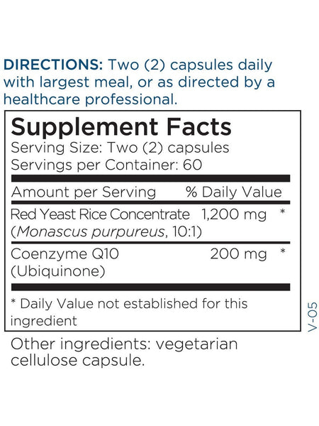 Metabolic Maintenance, Red Yeast Rice with CoQ10, 120 capsules