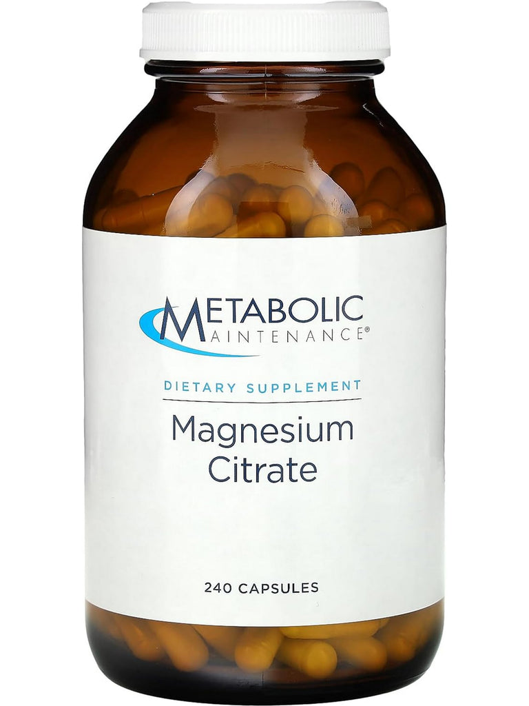 Metabolic Maintenance, Magnesium Citrate, 240 capsules