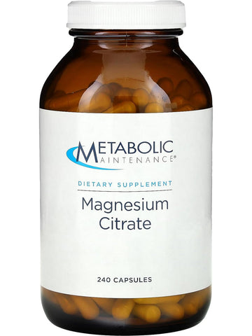 Metabolic Maintenance, Magnesium Citrate, 240 capsules