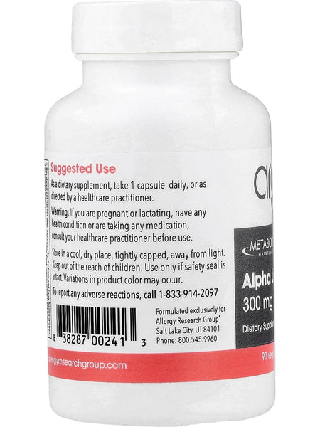 Metabolic Maintenance, Alpha Lipoic Acid, 300 mg, 90 Vegetarian Capsules