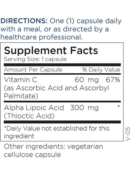 Metabolic Maintenance, Alpha Lipoic Acid 300 mg, 100 capsules