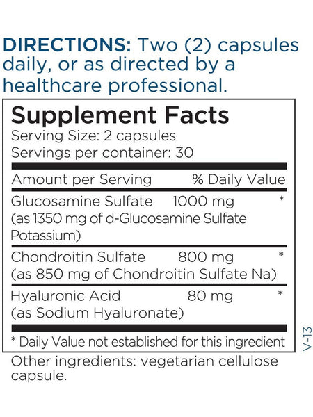 Metabolic Maintenance, Glucosamine Chondroitin with Hyaluronic Acid, 60 capsules