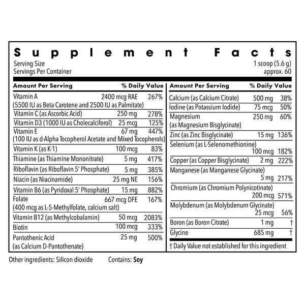 Metabolic Maintenance, Vitamin/Mineral Base Powder, 340 g