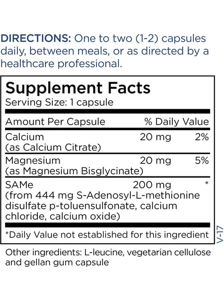Metabolic Maintenance, SAMe 200 mg, 60 capsules