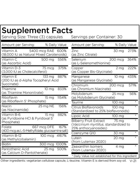 Metabolic Maintenance, VitalEyes™ Complete, 90 capsules