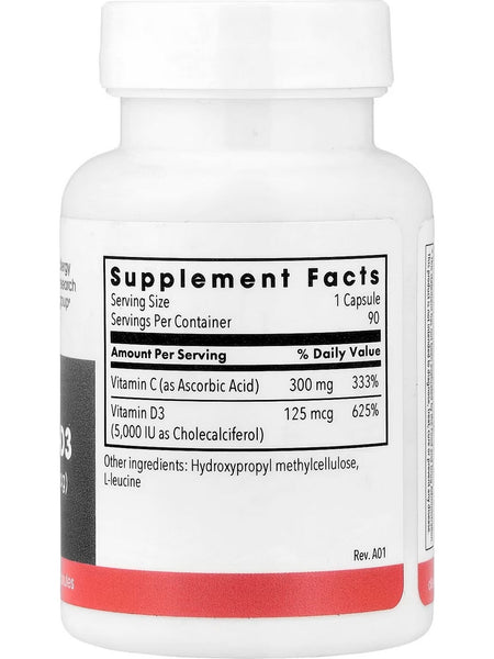 Metabolic Maintenance, Vitamin D3, 5,000 IU, 90 Vegetarian Capsules