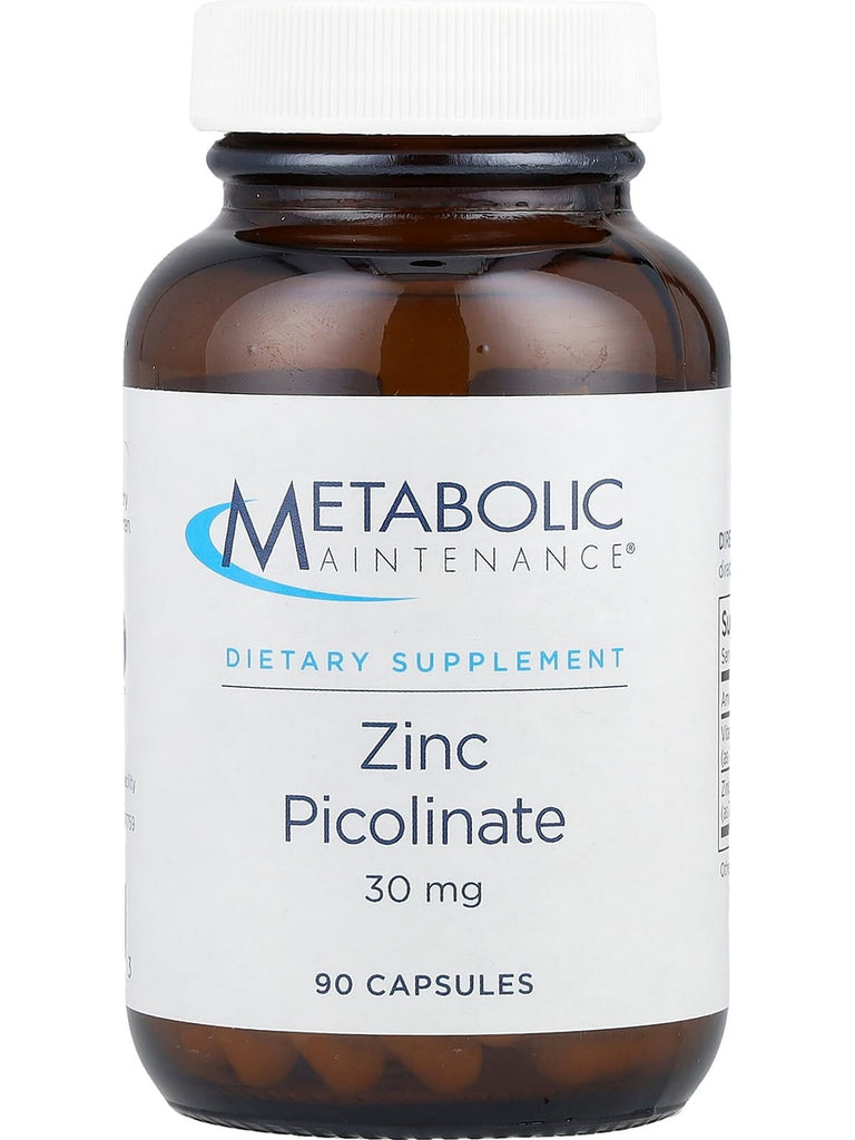 Metabolic Maintenance, Zinc Picolinate 30 mg, 100 capsules