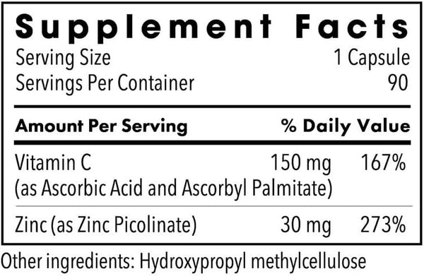 Metabolic Maintenance, Zinc Picolinate, 30 mg, 90 Vegetarian Capsules