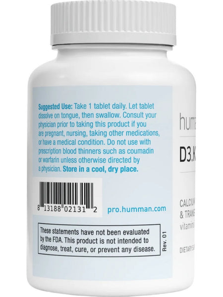 HumanN, D3.K2 Complex, 30 Tablets