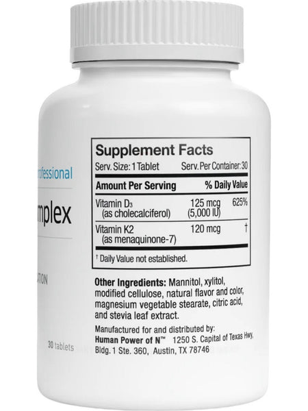 HumanN, D3.K2 Complex, 30 Tablets